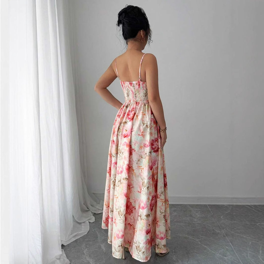 Women's Strapless Shoulder Bearing Elegant Long Evening Dress