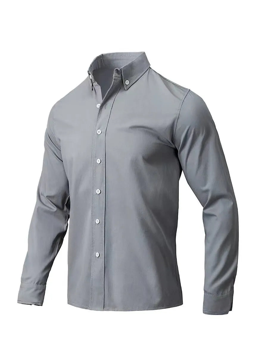 Men's Plus Size Full Size Collared Button Down Shirt