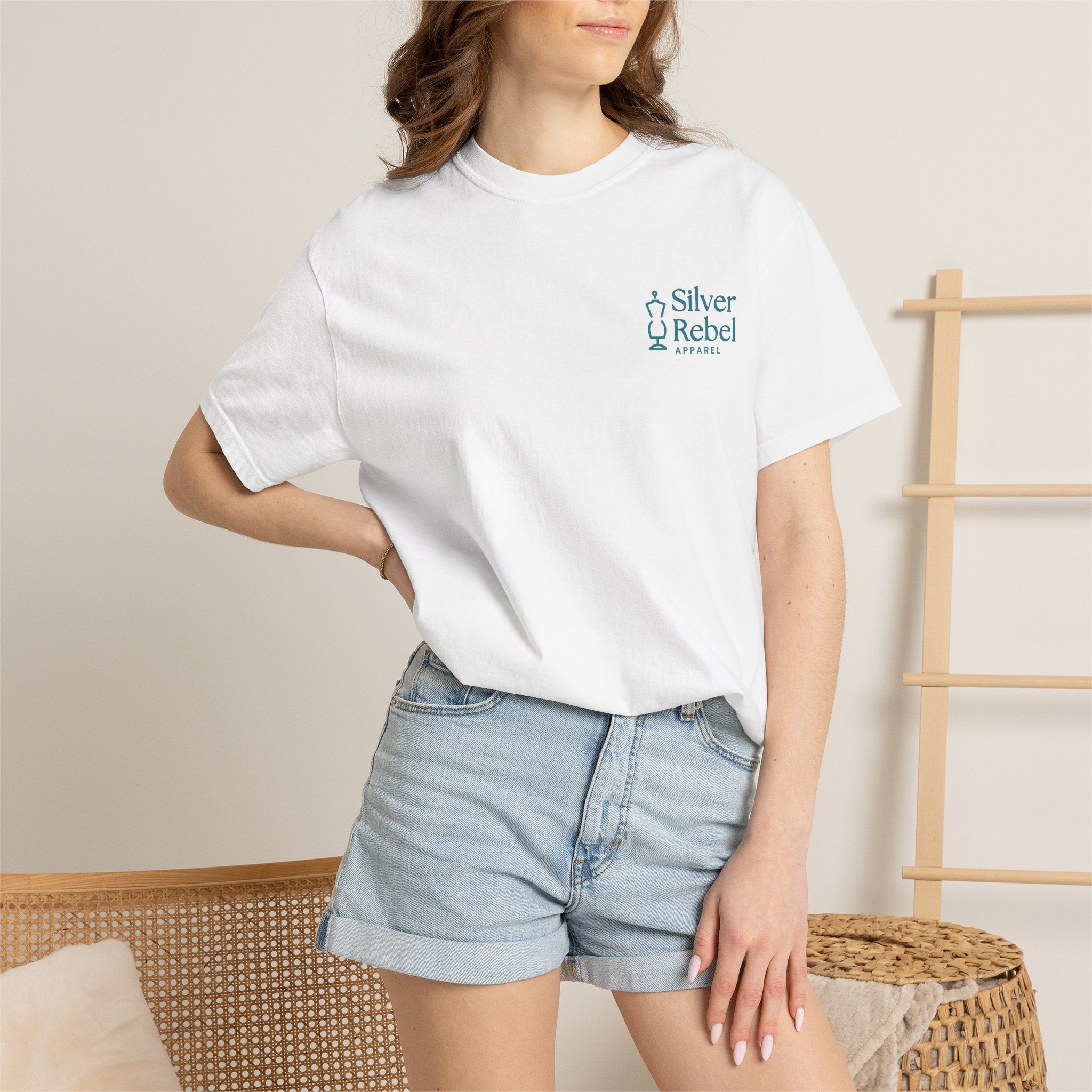 Silver Rebel Apparel Logo T-Shirt