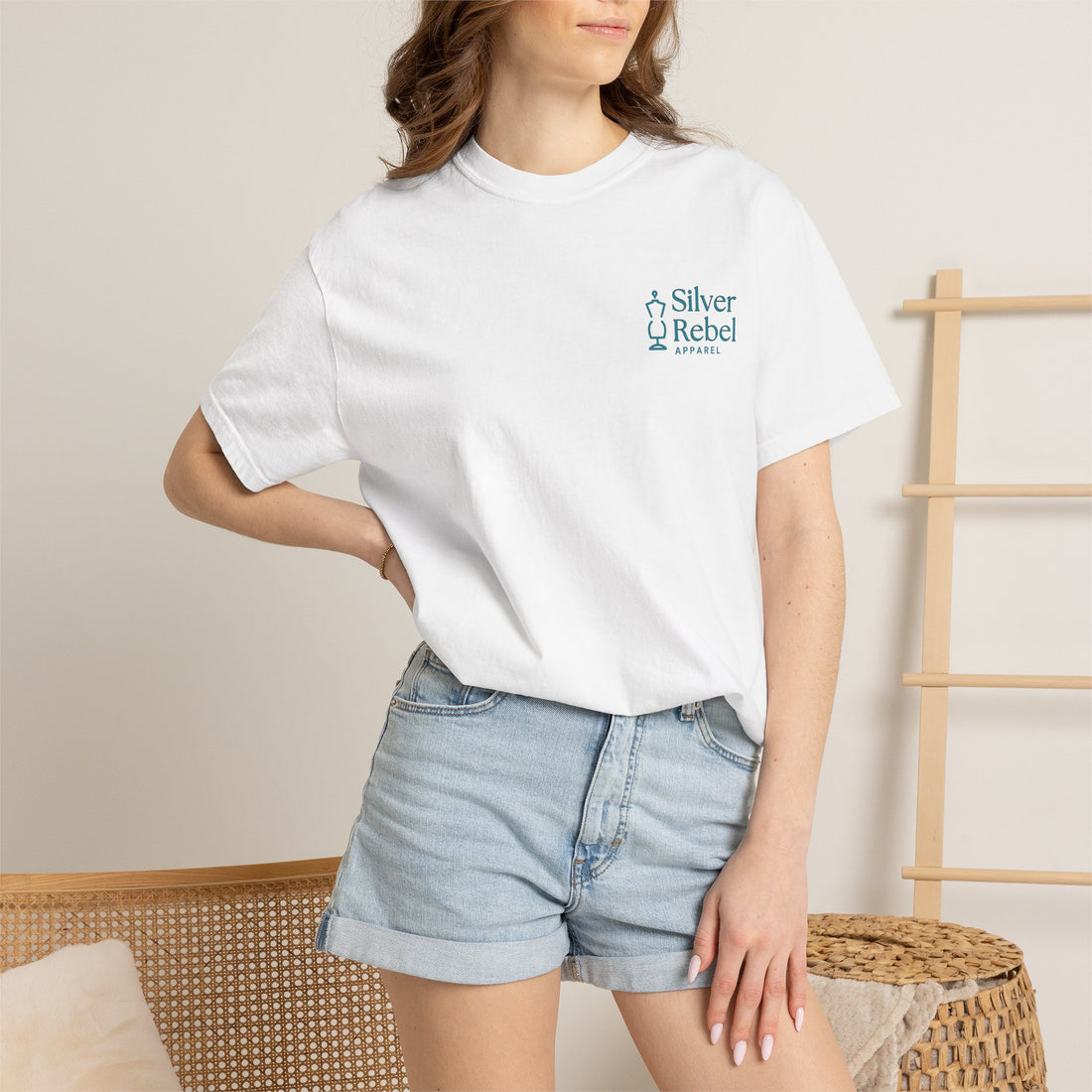Silver Rebel Apparel Logo T-Shirt