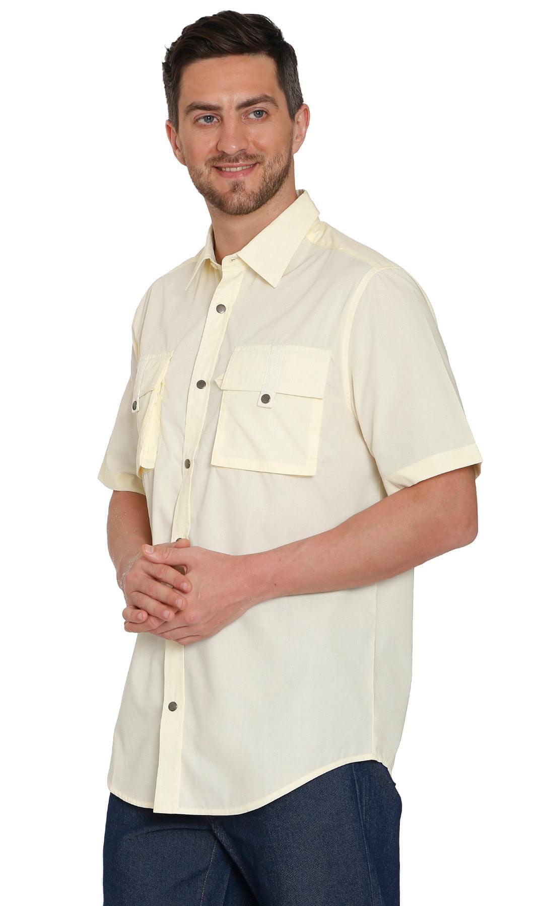 Men's Short Sleeve Explorer Shirt With Multi Pockets