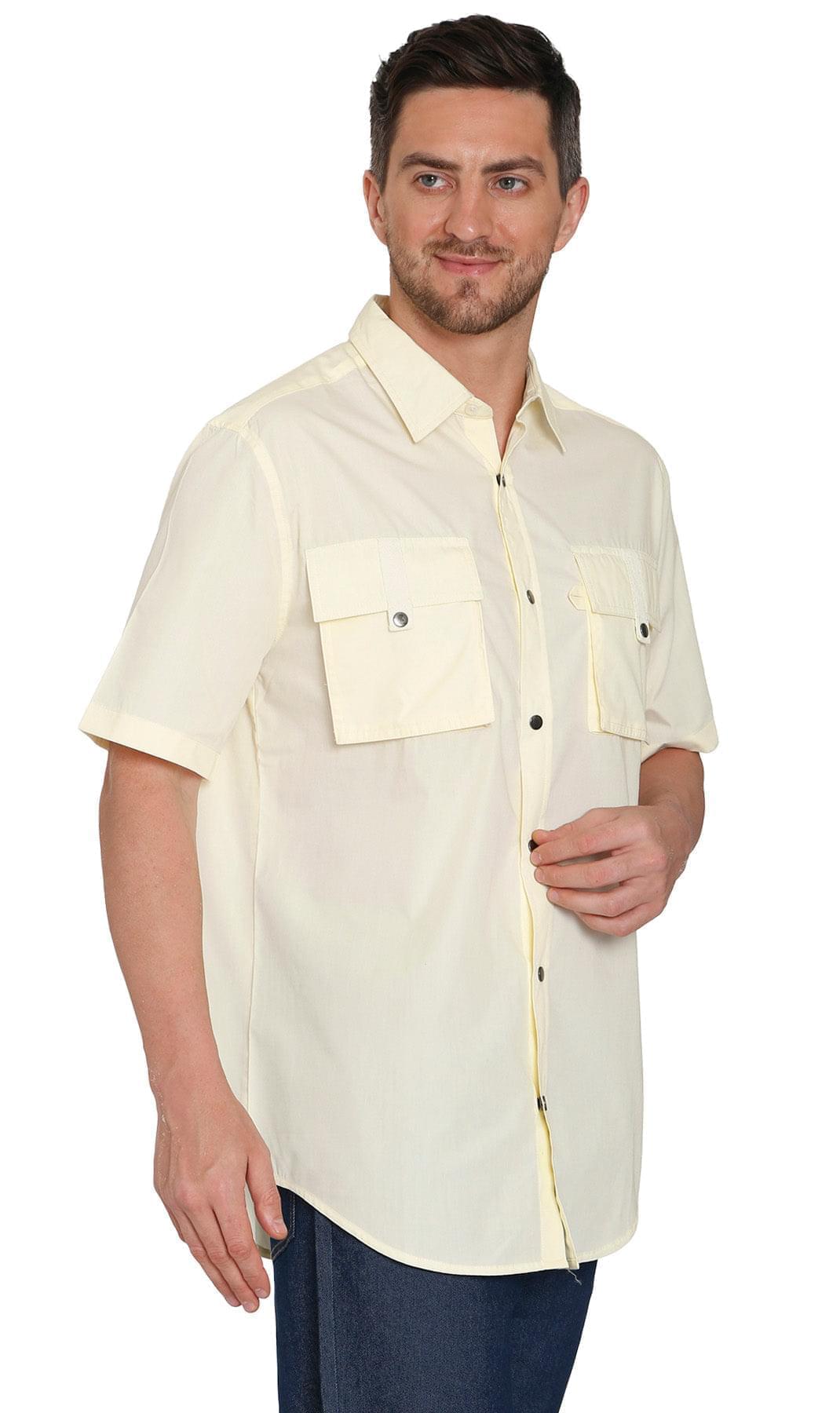 Men's Short Sleeve Explorer Shirt With Multi Pockets