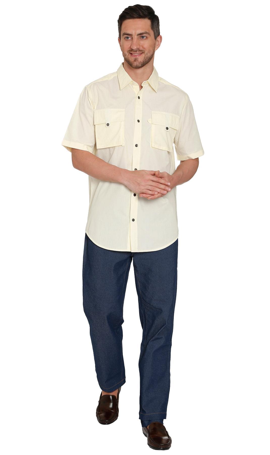 Men's Short Sleeve Explorer Shirt With Multi Pockets