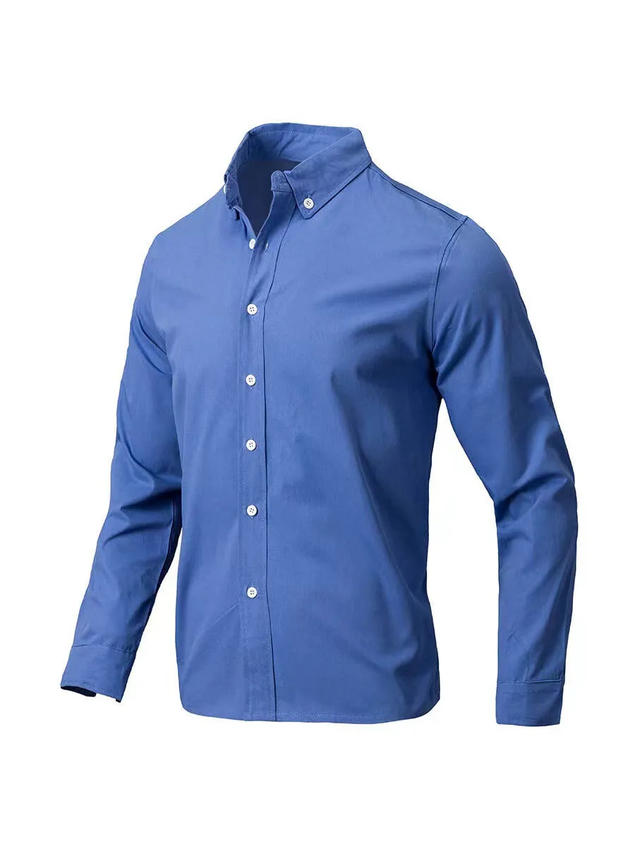 Men's Plus Size Full Size Collared Button Down Shirt