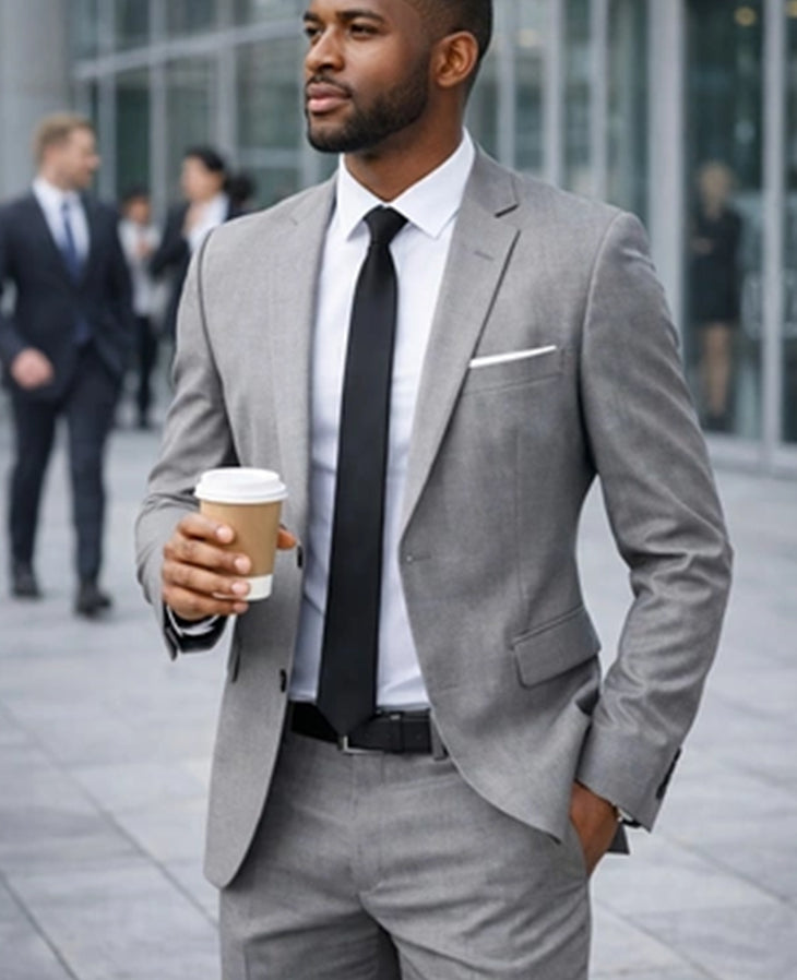 Men's Polyester Formal Suit For Weddings Business Events