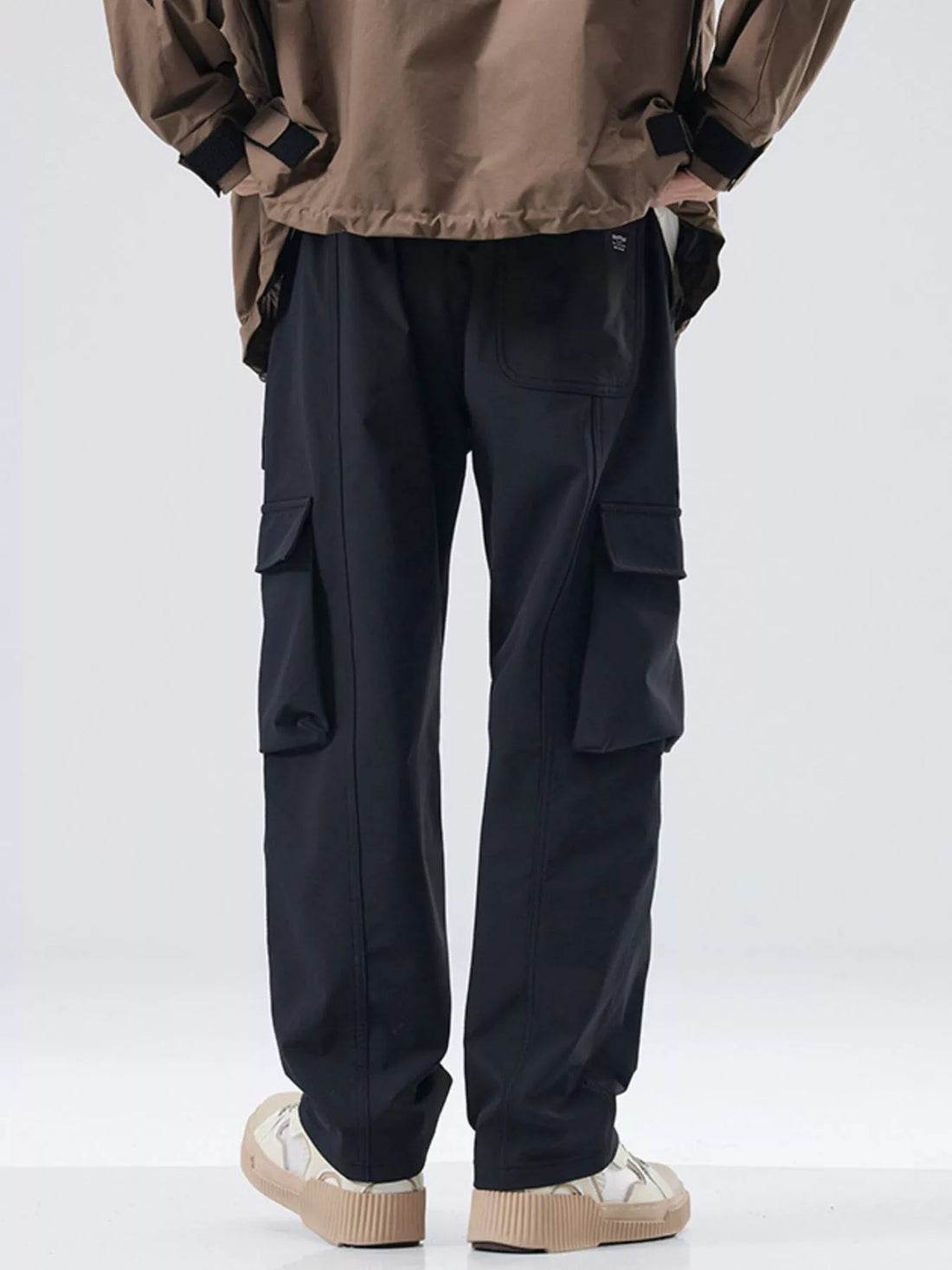 Men's Plus Size Drawstring Wide Leg Casual Pants