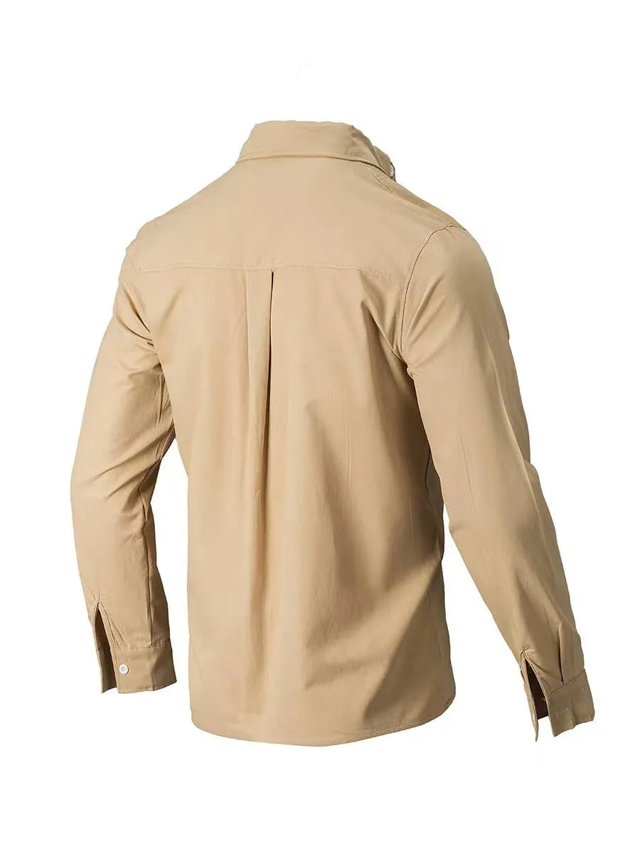 Men's Plus Size Full Size Collared Button Down Shirt