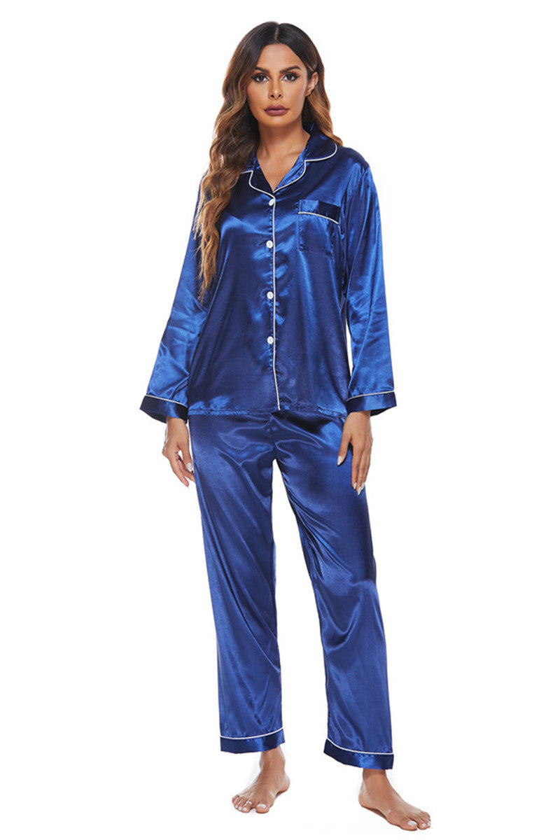 Women's Soft Long Sleeve Button Front Pajama Set