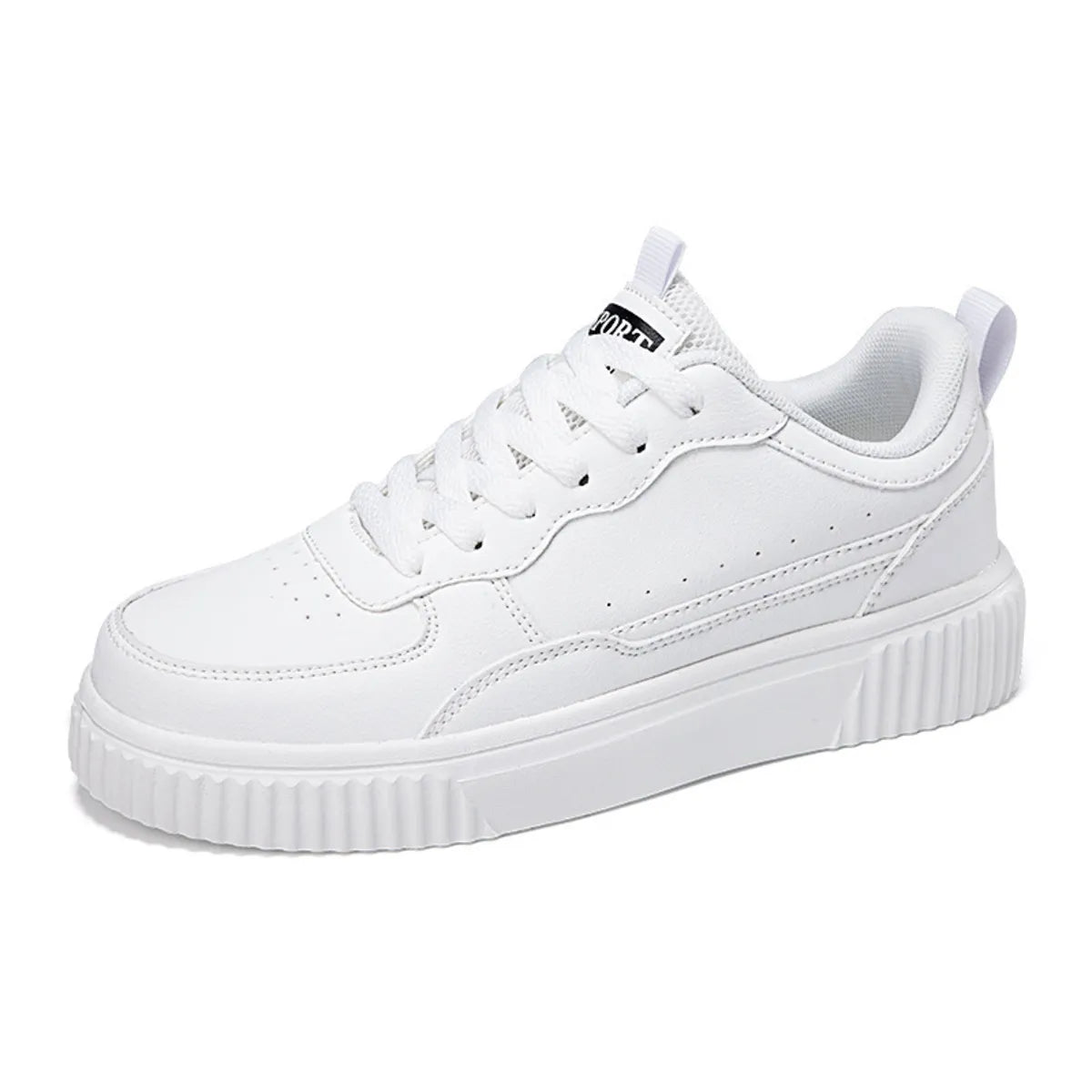 Lace Up Contrast Platform Sneakers Casual Women's Shoes
