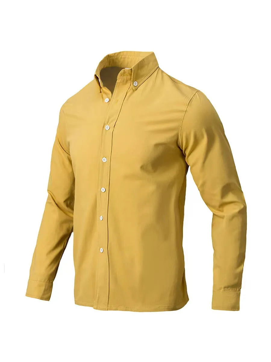 Men's Plus Size Full Size Collared Button Down Shirt