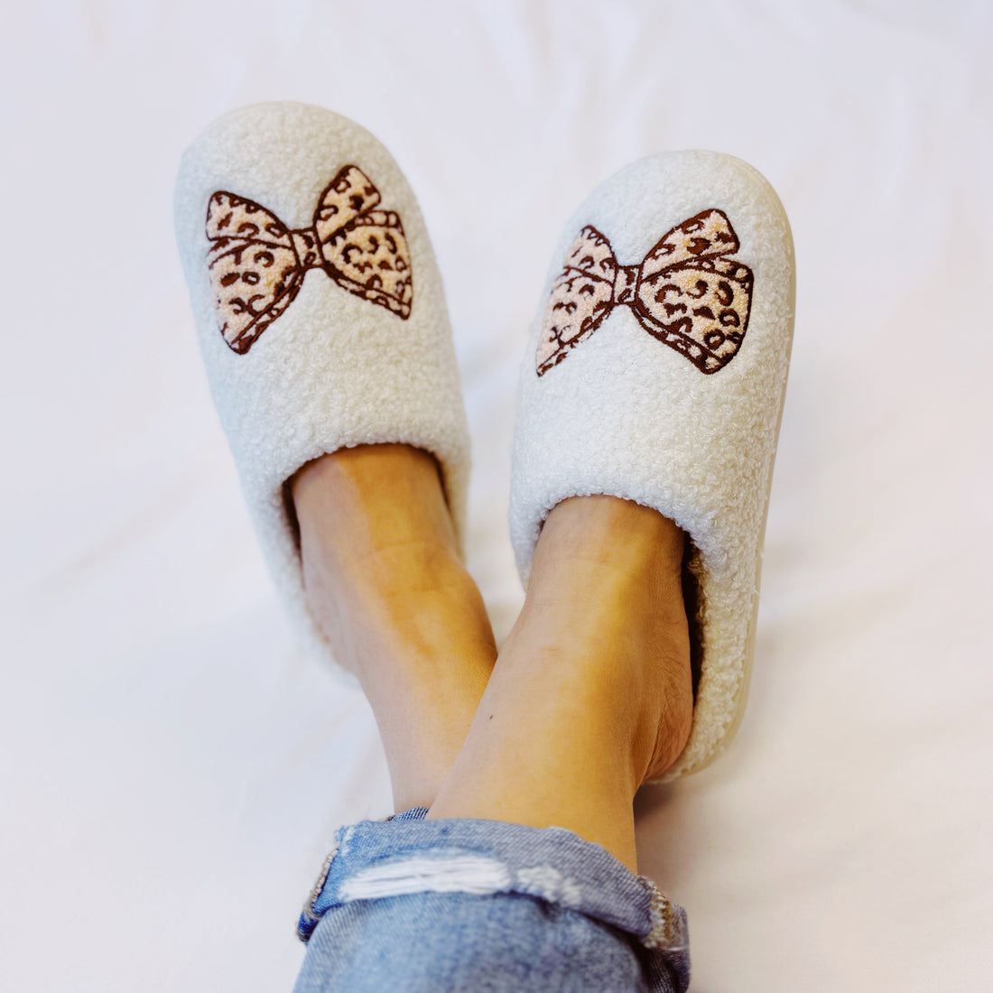Emily Bow Cozy Women's Lounge Slippers For Home