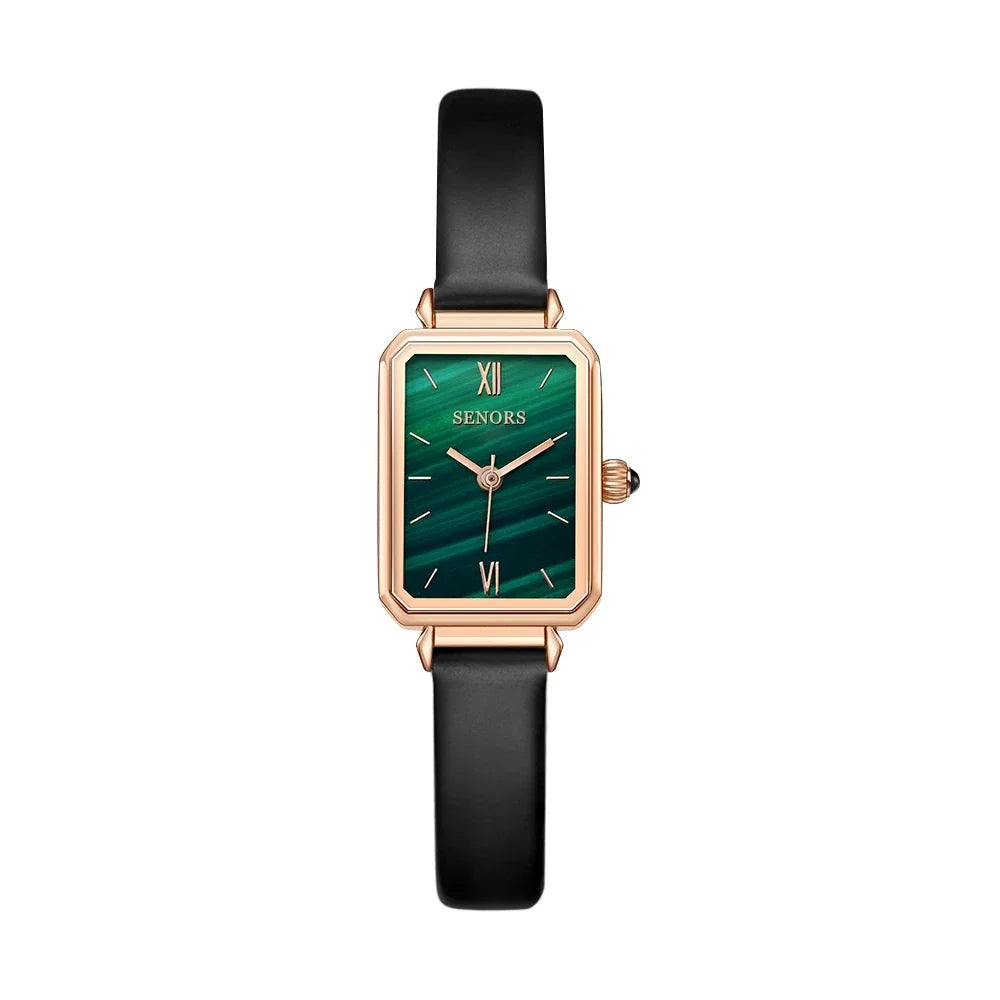 Senors Women's Rose Gold Stainless Steel Mesh Quartz Watch