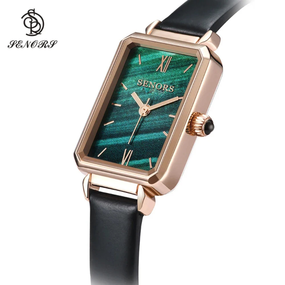 Senors Women's Rose Gold Stainless Steel Mesh Quartz Watch