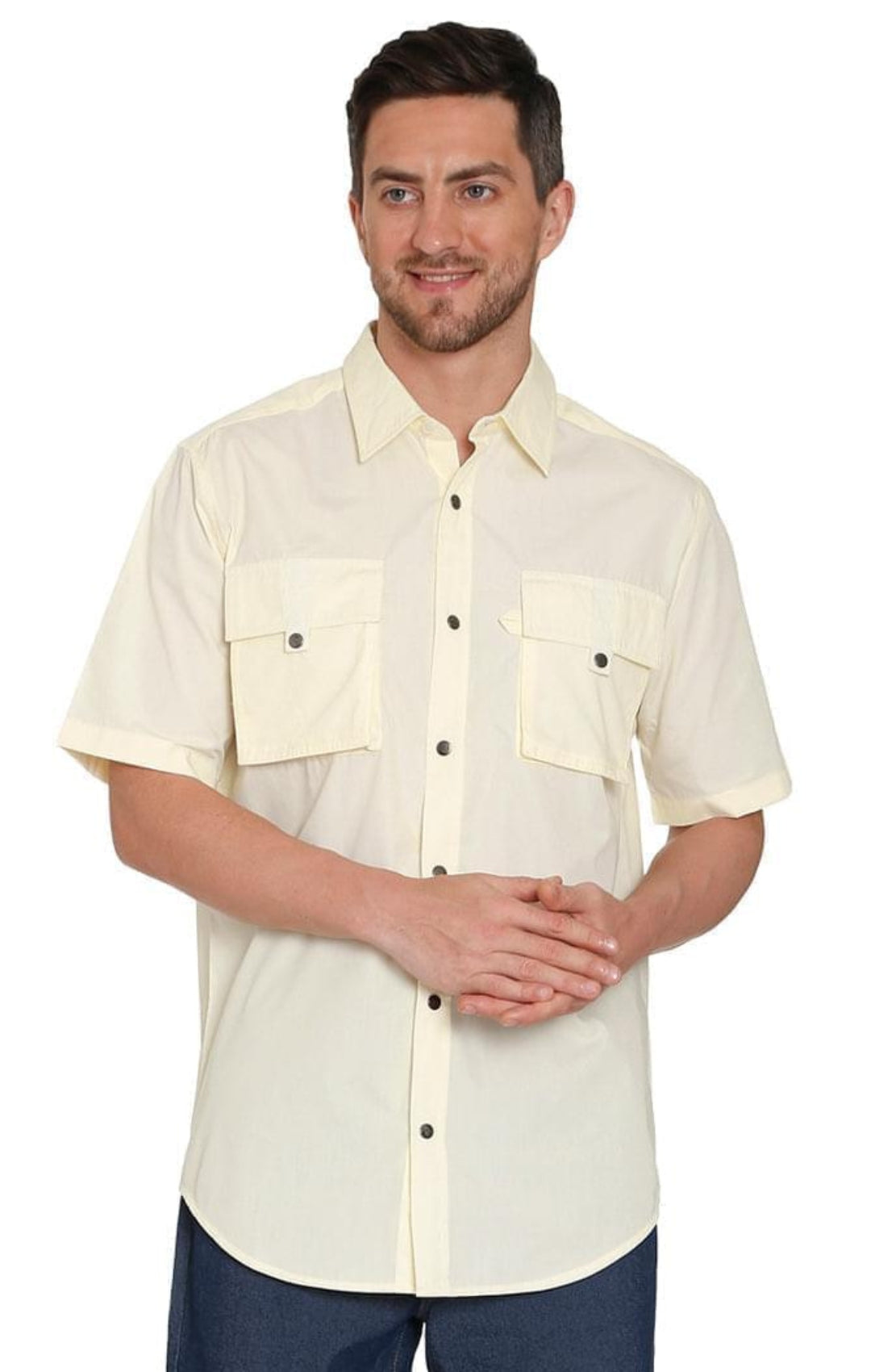 Men's Short Sleeve Explorer Shirt With Multi Pockets