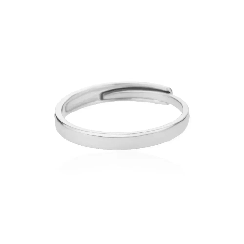 Women's Gold Color Stainless Steel Floral Open Ring