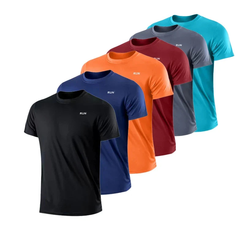 Men's Quick Dry Running Sportswear Gym Training T-Shirt