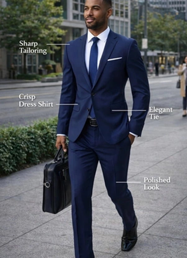 Men's Polyester Formal Suit For Weddings Business Events