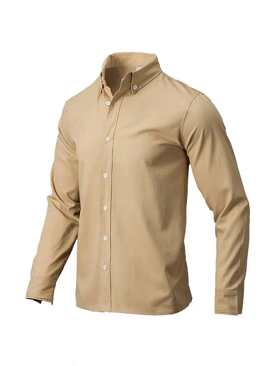Men's Plus Size Full Size Collared Button Down Shirt