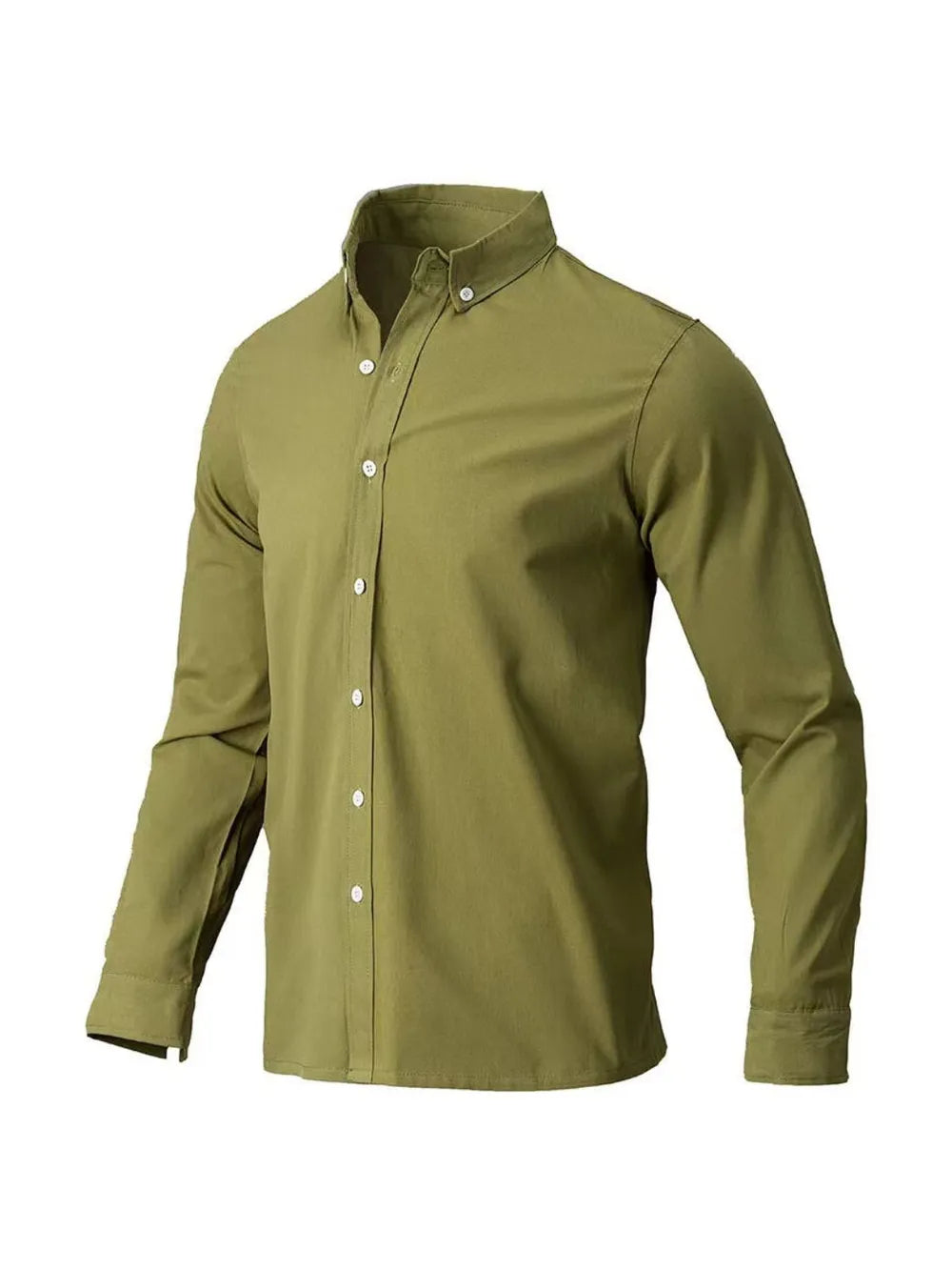 Men's Plus Size Full Size Collared Button Down Shirt