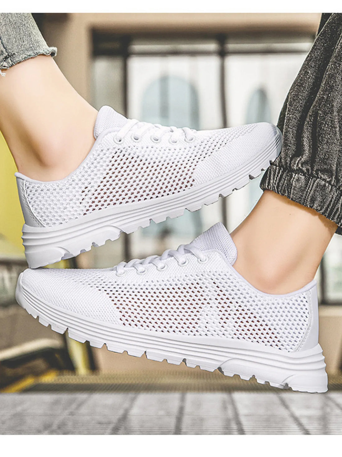 Lightweight Breathable Mesh Athletic Sneakers for Women