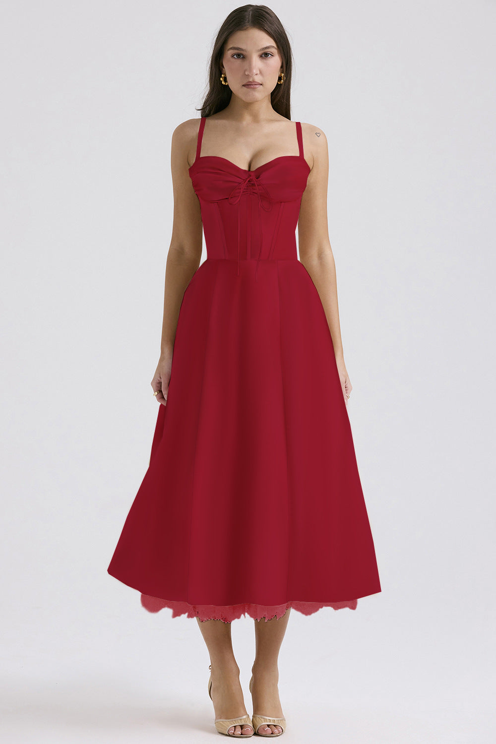 Women's Floral French Style Camisole Long Summer Dress